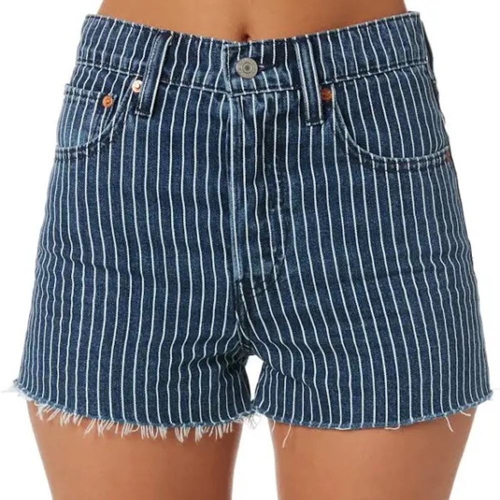 Levi’s x Stranger Things Ribcage Striped shorts